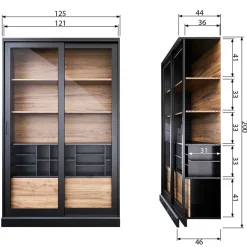 Esszimmer Vitrine Leenia