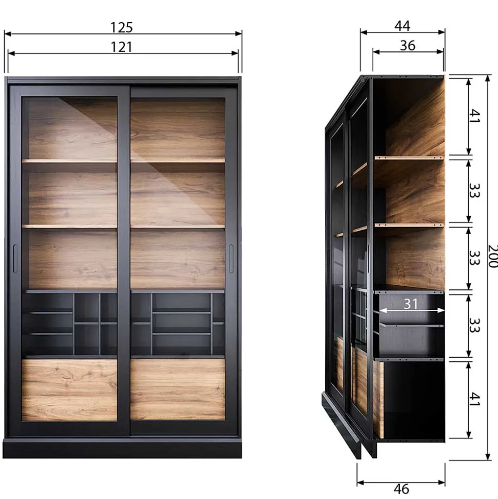 Esszimmer Vitrine Leenia