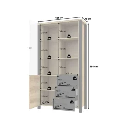 Esszimmer Vitrinenschrank Conru