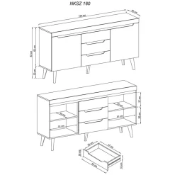 Esszimmersideboard Tomya