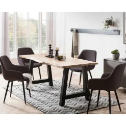 Esszimmerstuhl Set Anthrazit Algera