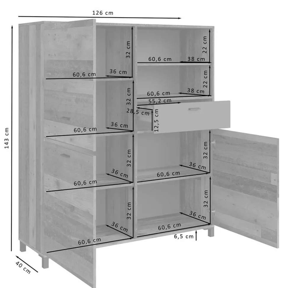 Factory Highboard Garganon