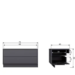 Fernseh Unterschrank Vreino