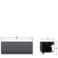 Fernseh Unterschrank Vreino