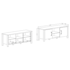Fernseh Unterschrank Zepp