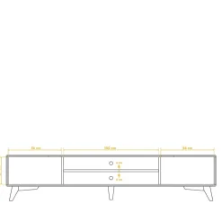 Fernseher Lowboard Stenov