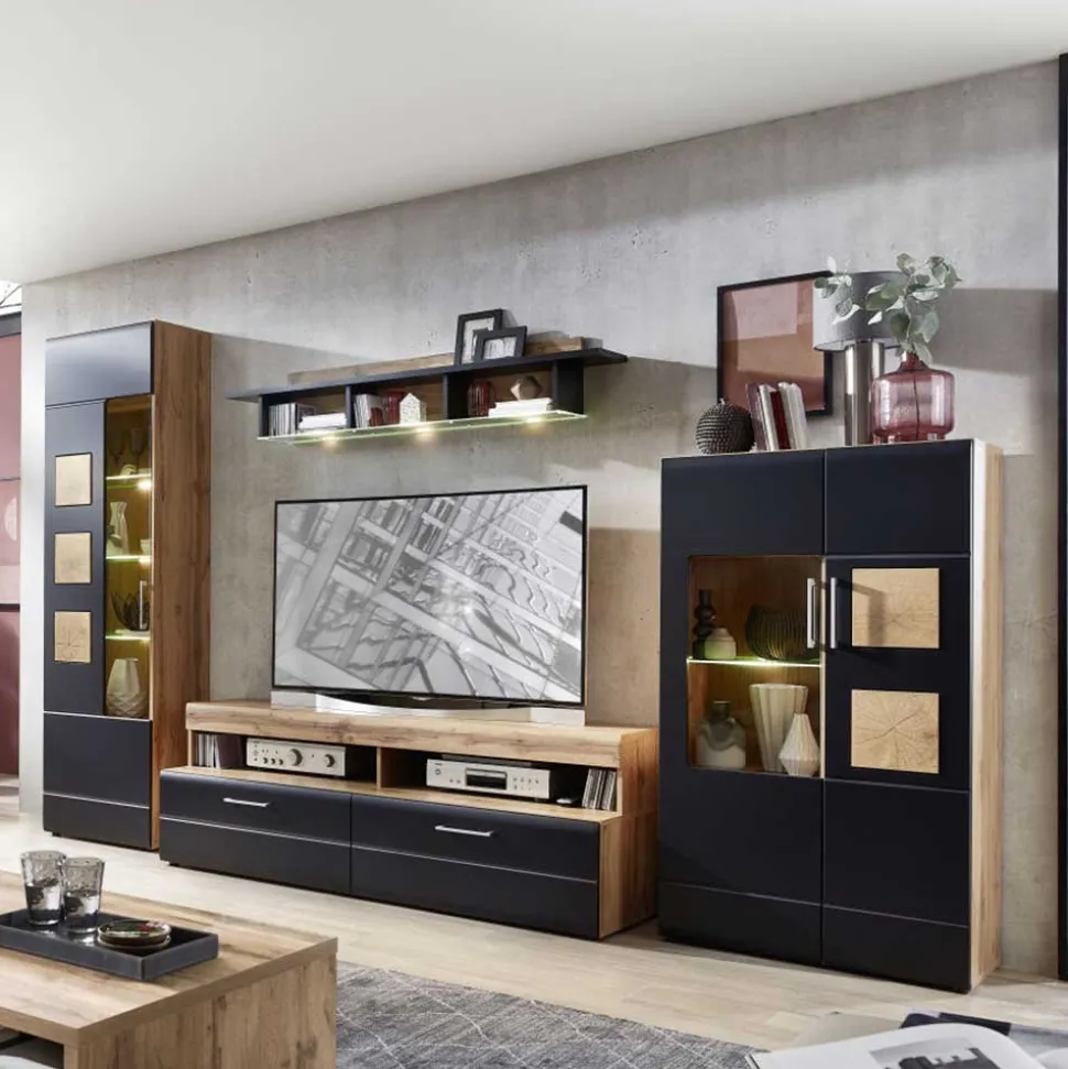 Fernseher Schrankwand Beldar