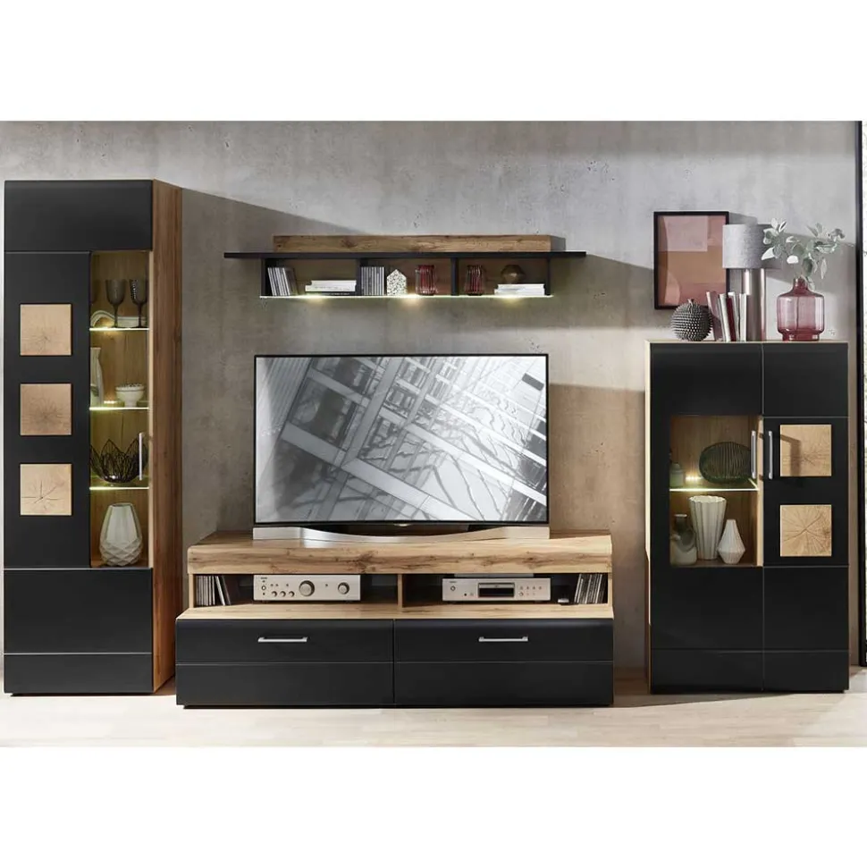 Fernseher Schrankwand Beldar