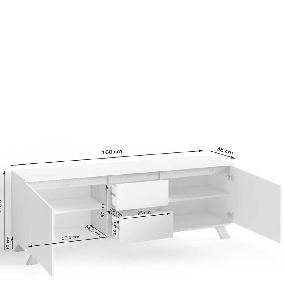 Fernsehunterschrank Catrilla