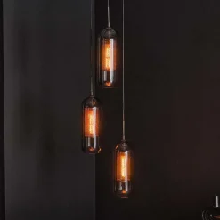 3-flammige Hängeleuchte Funius