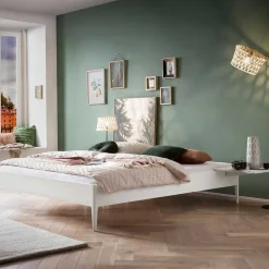 Futonbett in Weiß Mutez