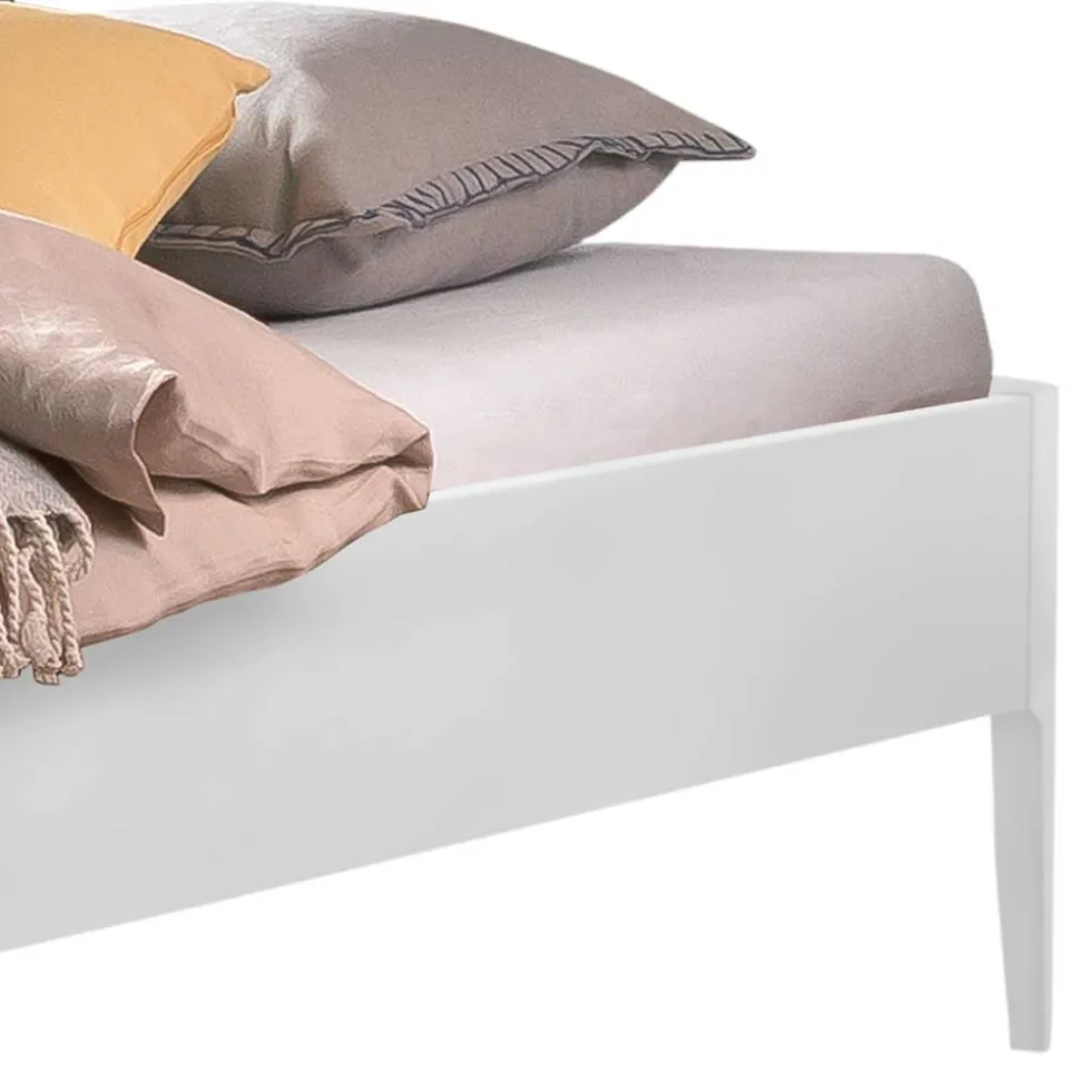 Futonbett in Weiß Mutez