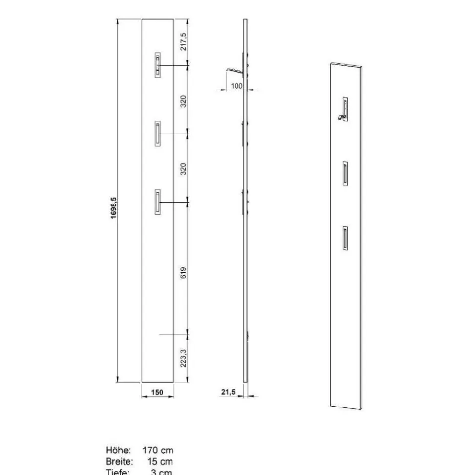 Garderobe Flur Flakes