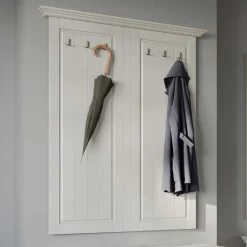 Garderobe Massivholz Kiefer weiss Vomano