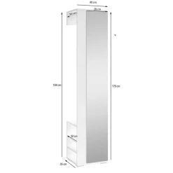 Garderobe mit Spiegel Niolovo