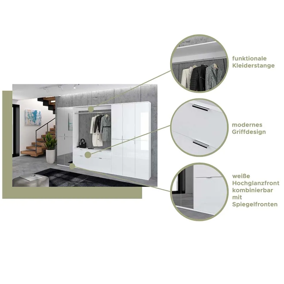 Garderoben Modul Wand Ridonner