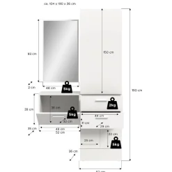 Garderoben Set modern Tiploma