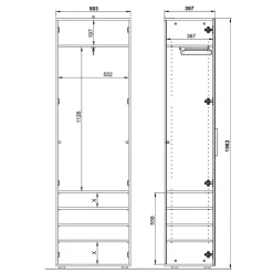 Garderobenschrank Saladino