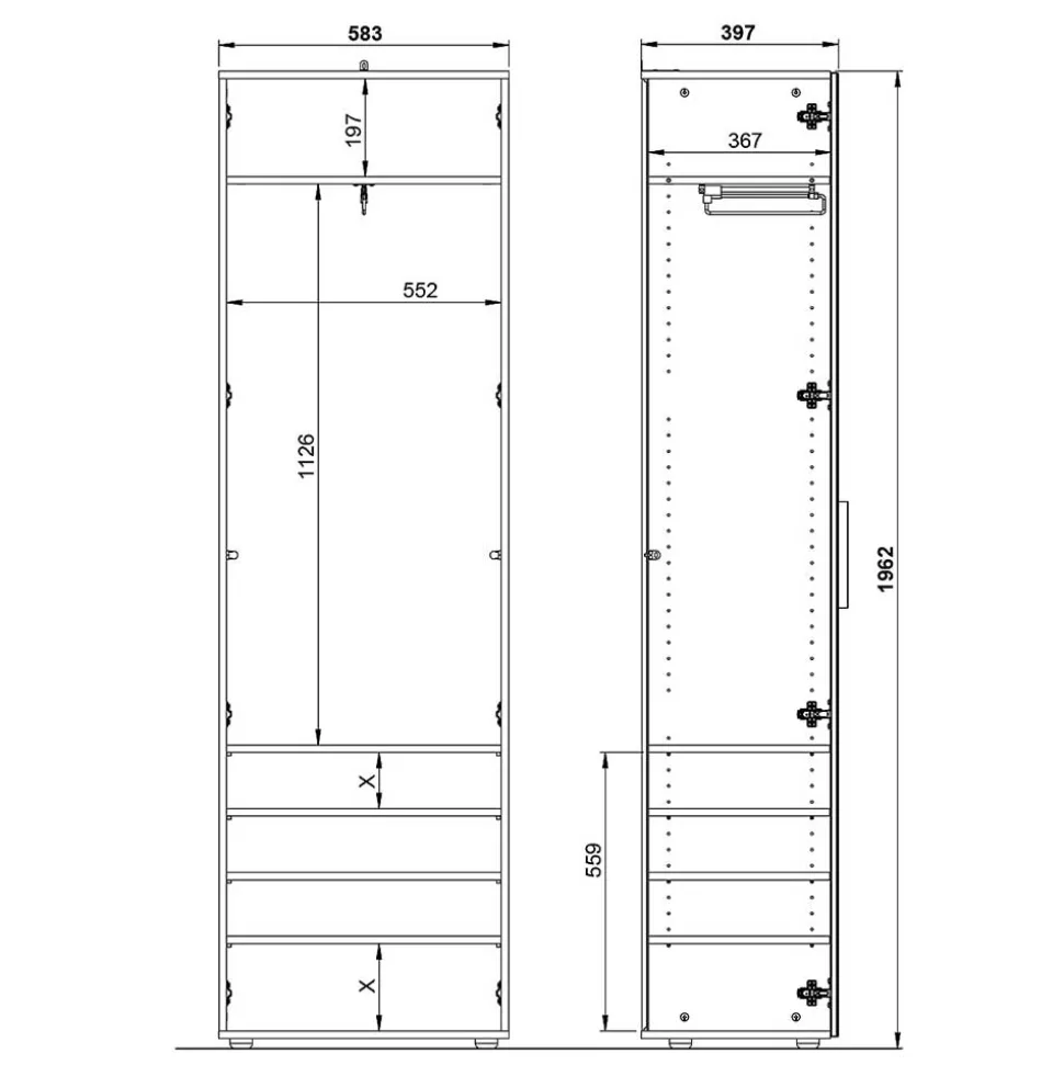 Garderobenschrank Saladino