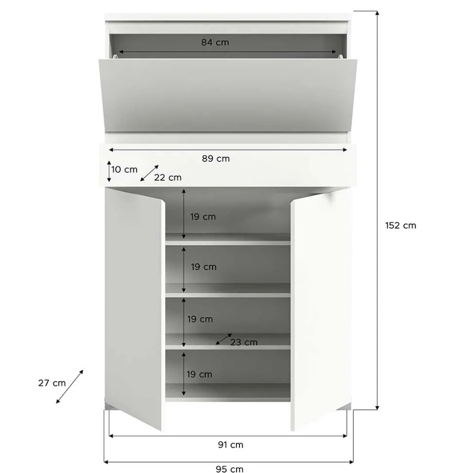Garderobenschuhschrank modern Houstna