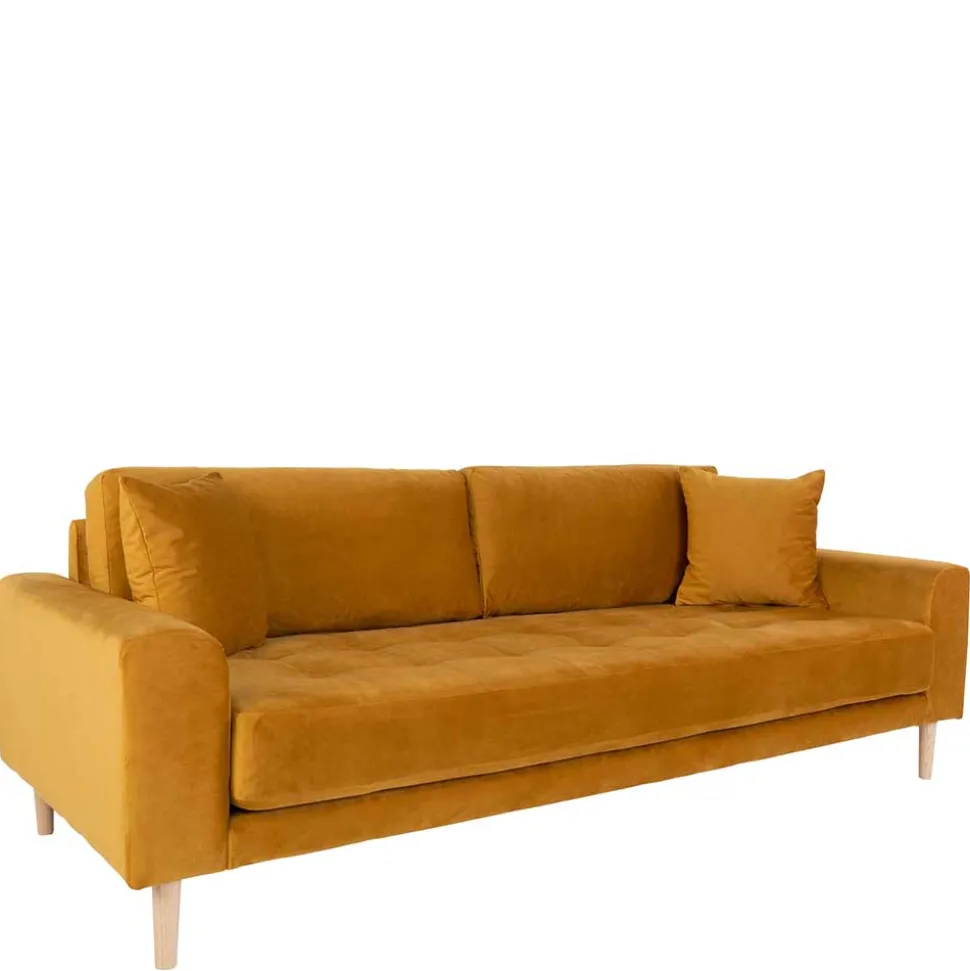 Gelbes 3er Sofa Aqua
