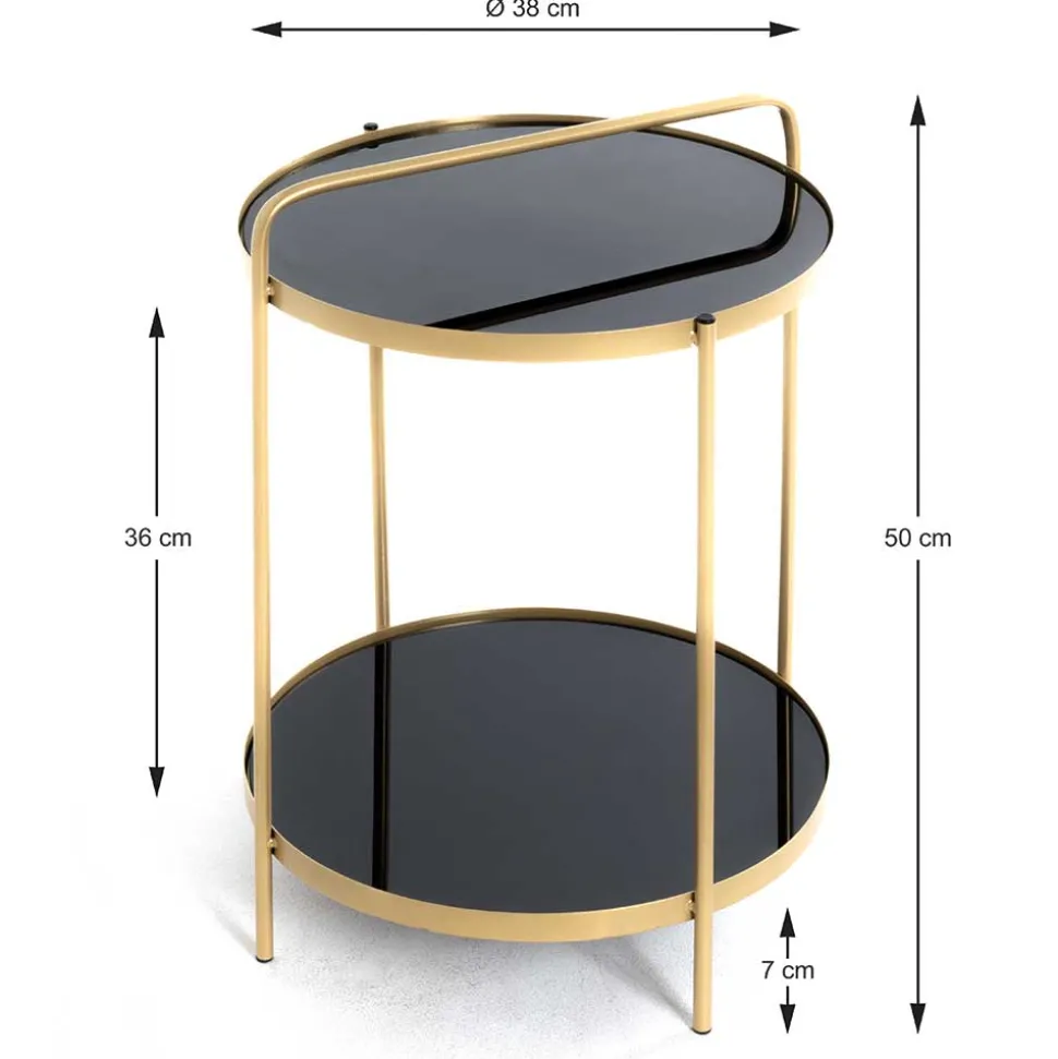Glas Beistelltisch Ojana