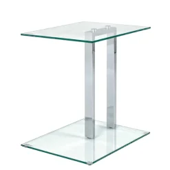 Glas Beistelltisch Permele