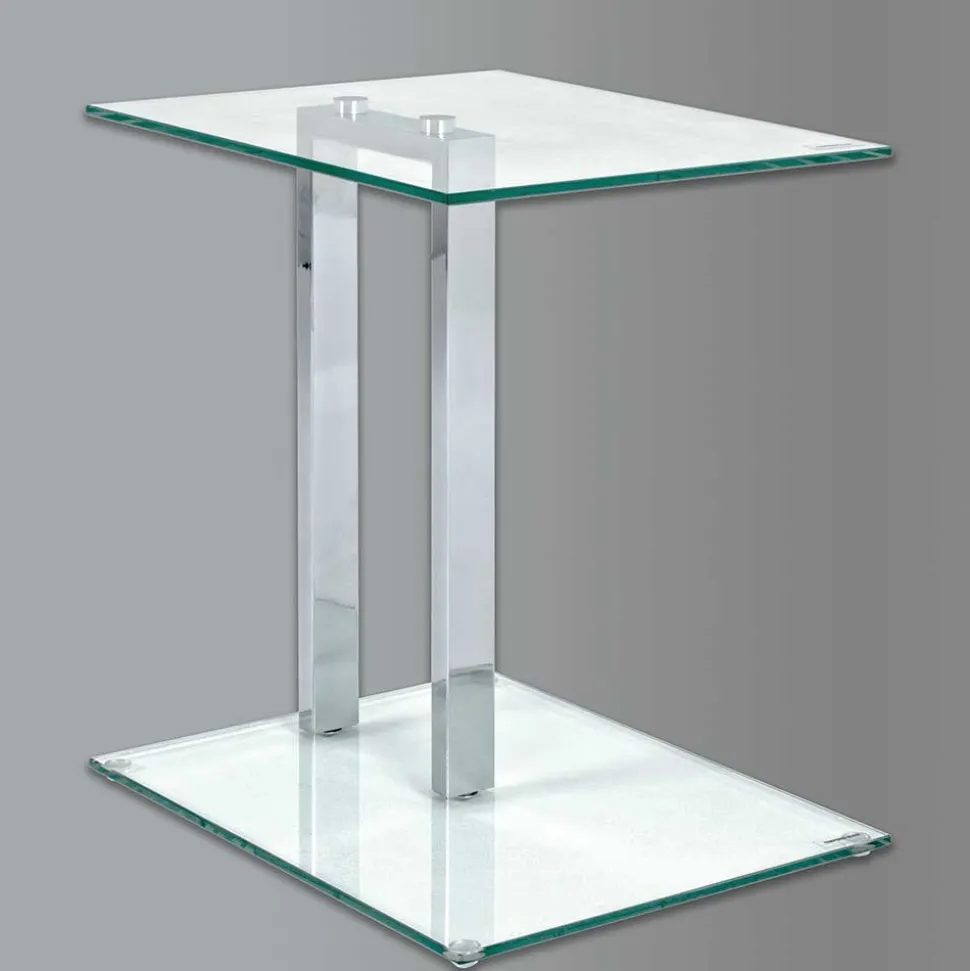 Glas Beistelltisch Permele