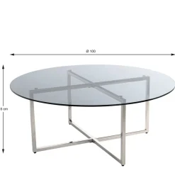 Glas Tisch Salva