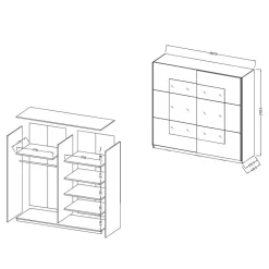 Gleittürenschrank Mezzo