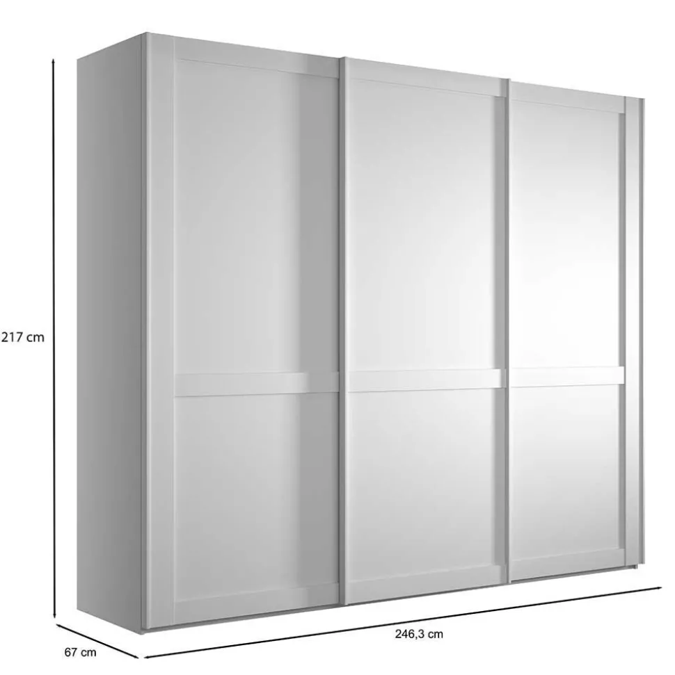 Gleittürenschrank ohne Spiegel Tudana
