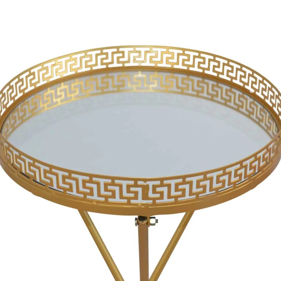 Goldener Beistelltisch Ozaba