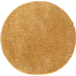 Goldgelber Shaggy Teppich Merka