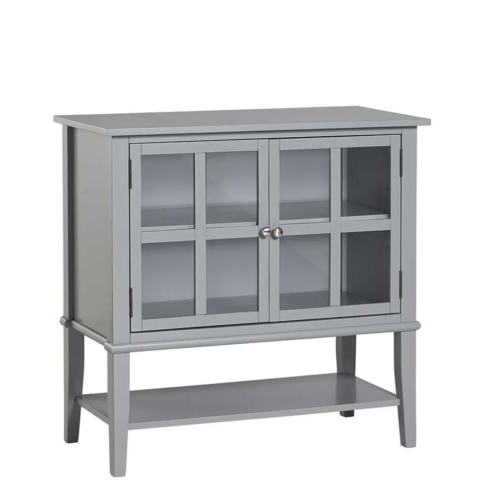 Graue Vitrine Lino