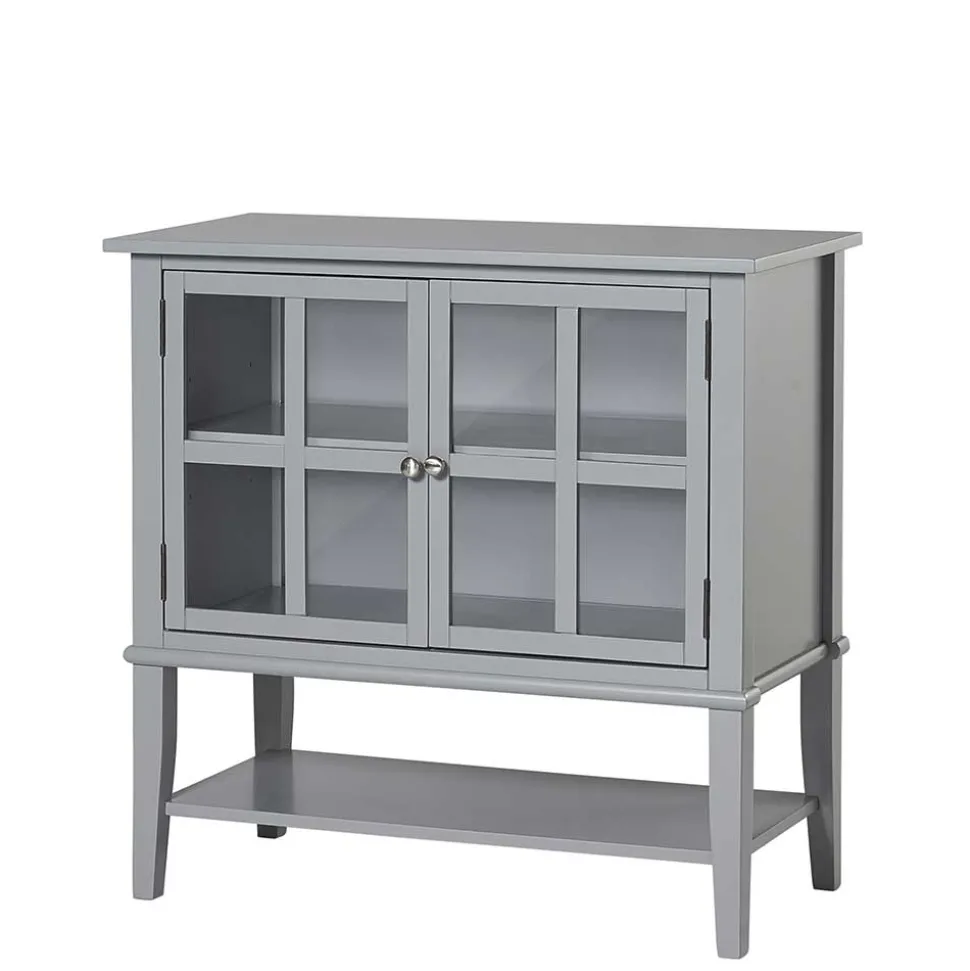Graue Vitrine Lino