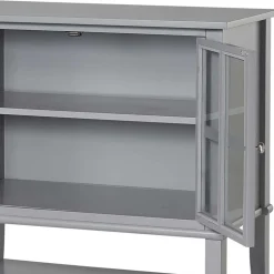 Graue Vitrine Lino