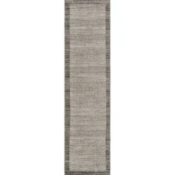 Grauer Kurzflor Teppich Grandios