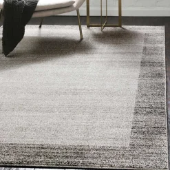 Grauer Kurzflor Teppich Grandios