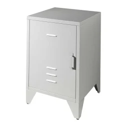 Grauer Nachtschrank Santobal