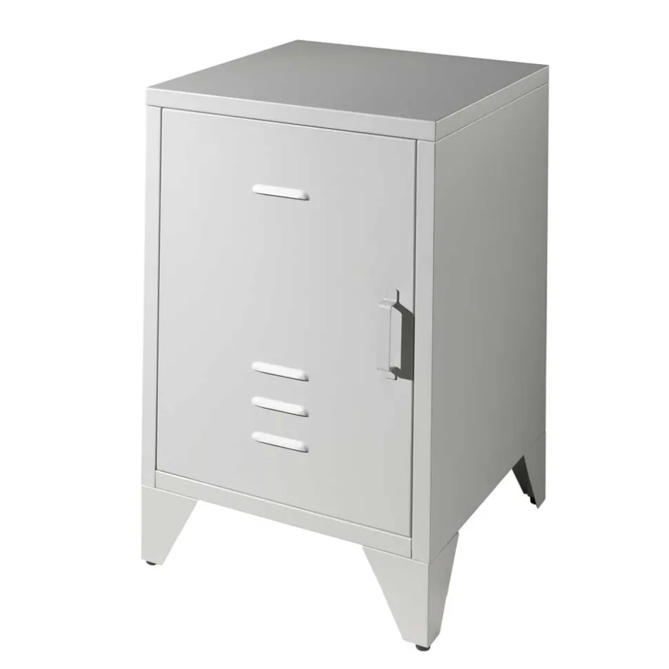 Grauer Nachtschrank Santobal