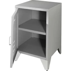 Grauer Nachtschrank Santobal