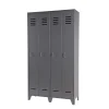 Grauer Spindschrank Leonora
