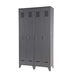 Grauer Spindschrank Leonora