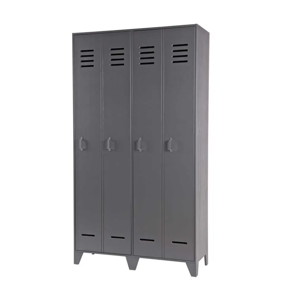 Grauer Spindschrank Leonora