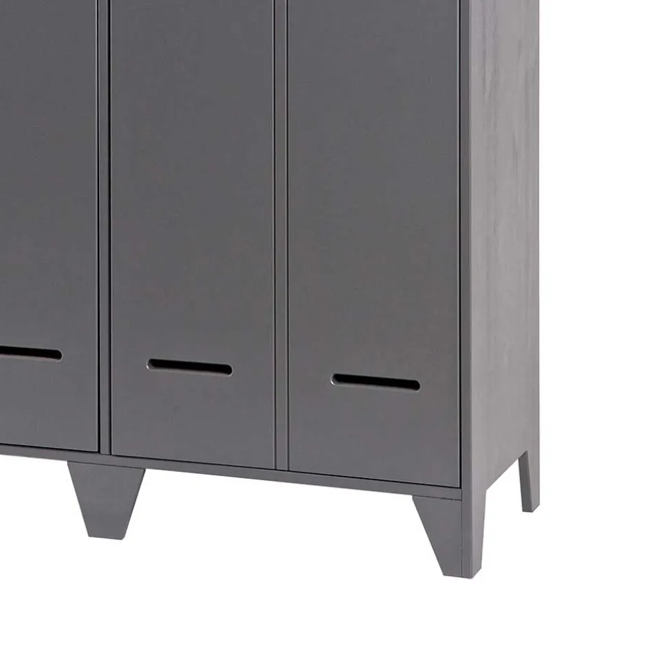 Grauer Spindschrank Leonora