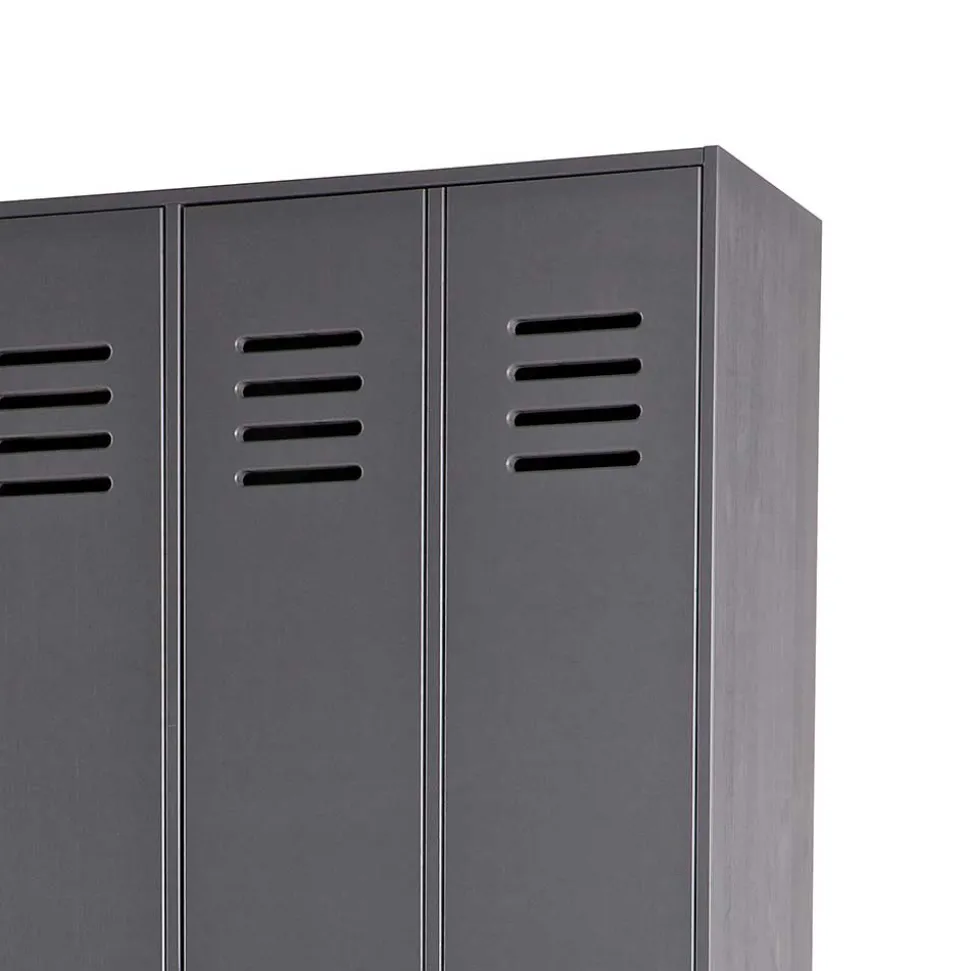 Grauer Spindschrank Leonora