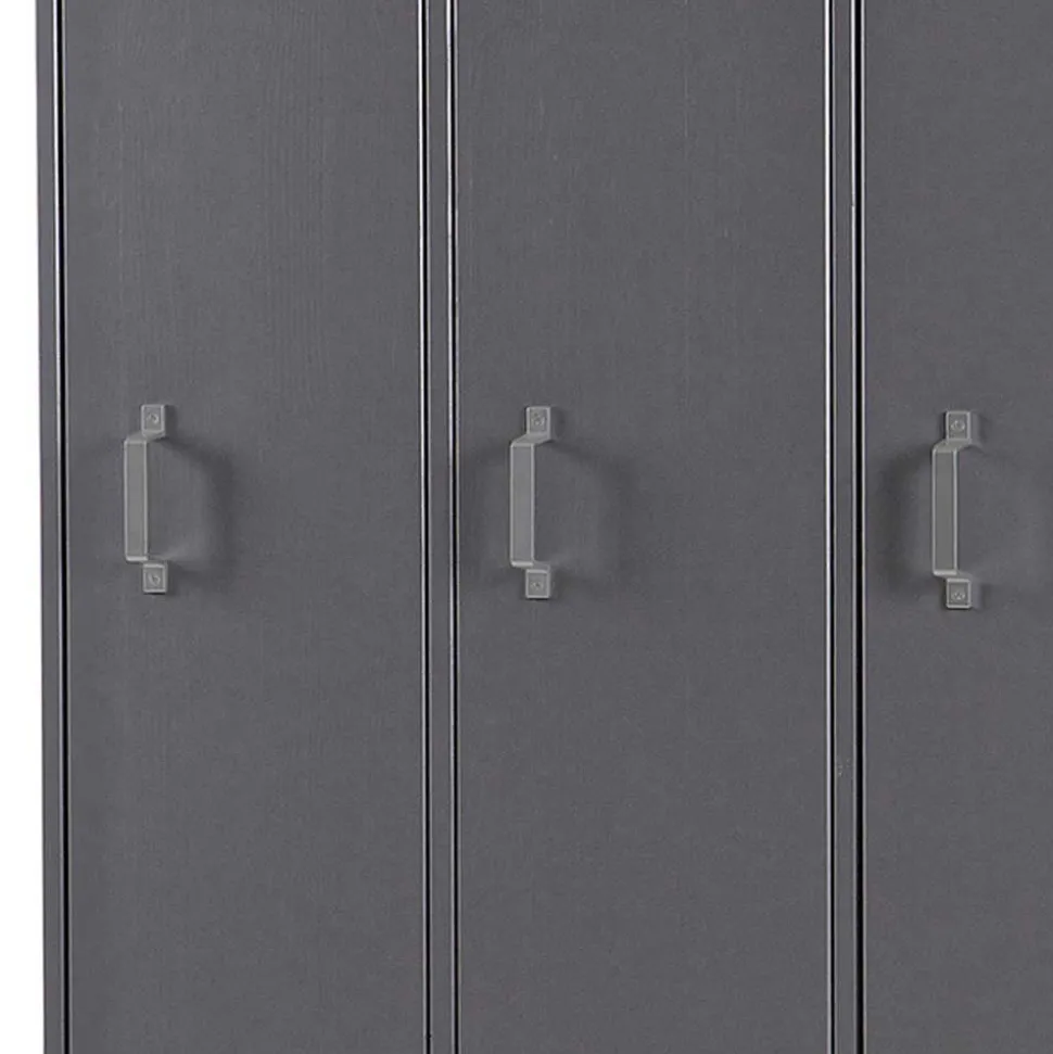 Grauer Spindschrank Leonora