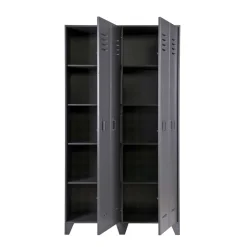 Grauer Spindschrank Leonora
