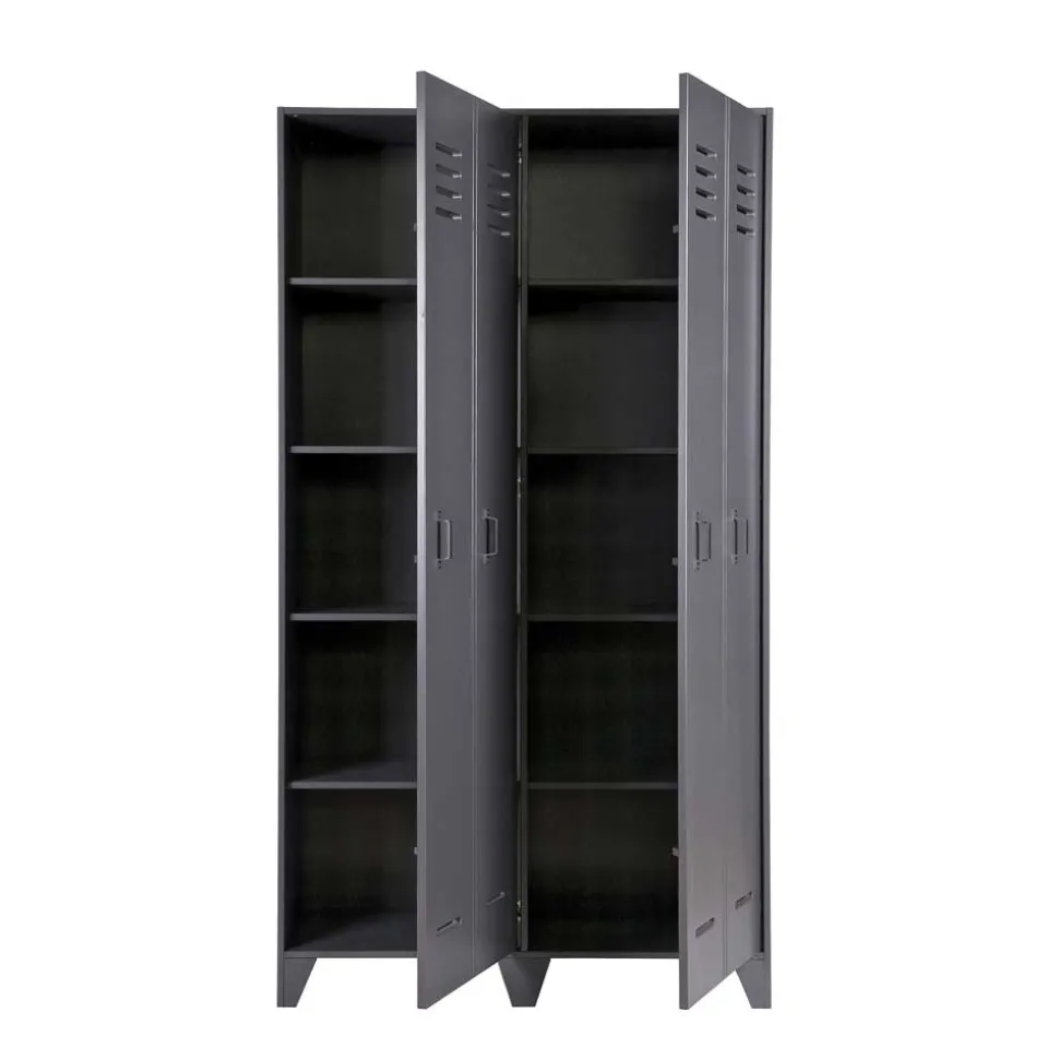 Grauer Spindschrank Leonora