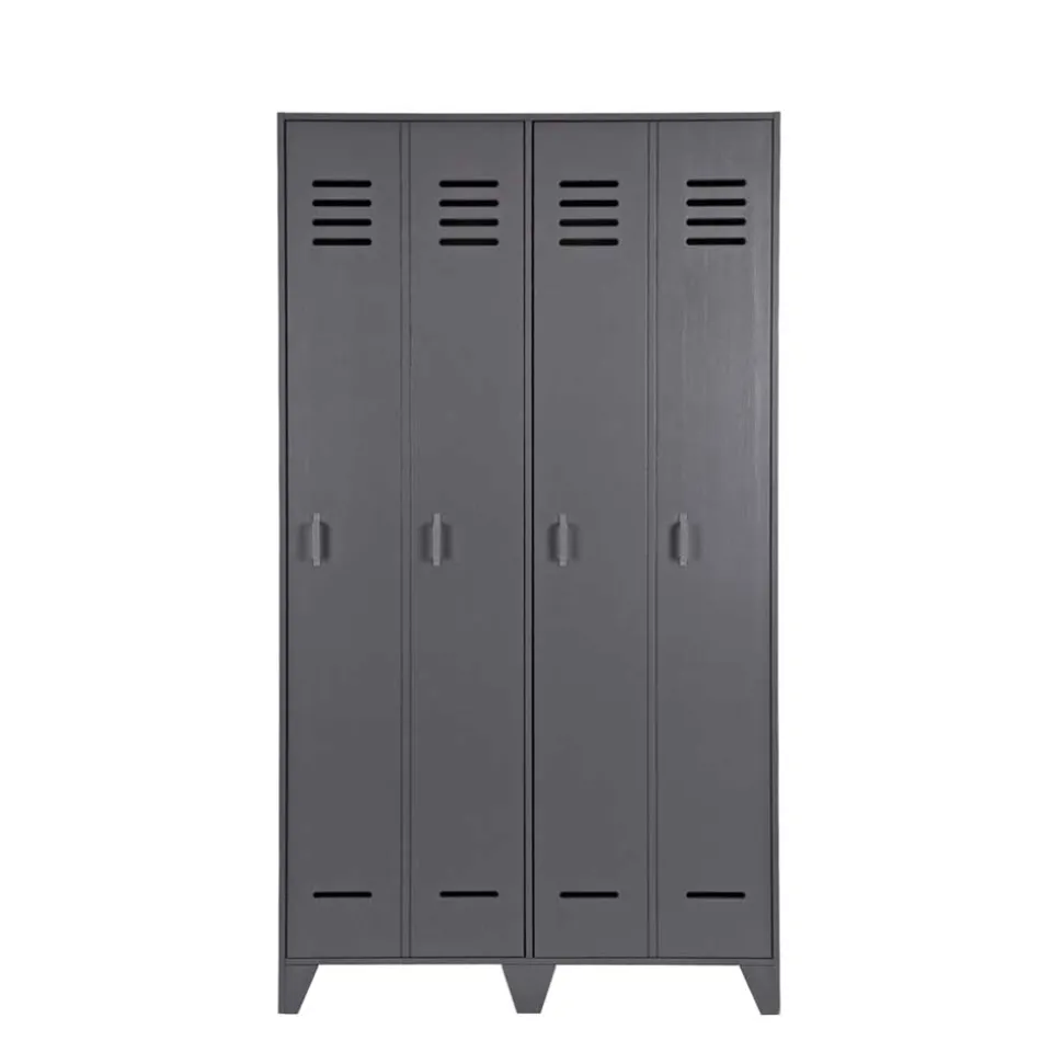 Grauer Spindschrank Leonora